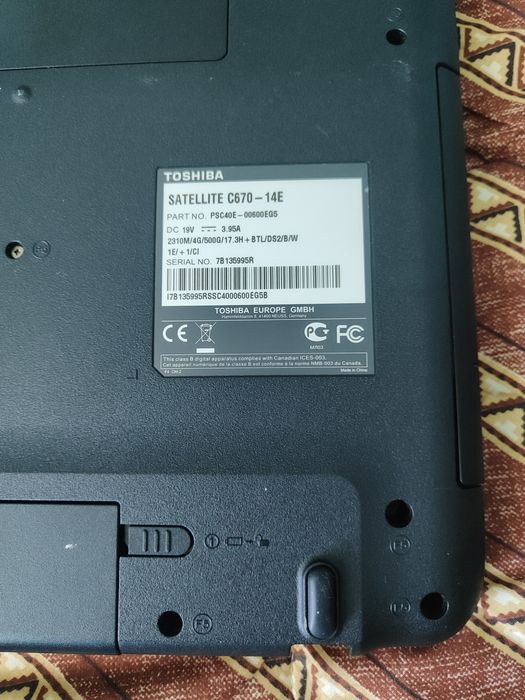 Laptop Toshiba Satellite