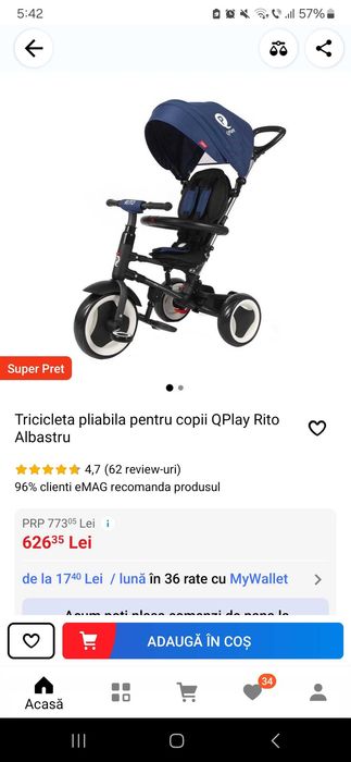 Tricicleta copii