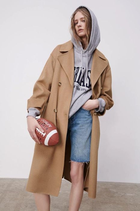 Palton din lână Zara limited