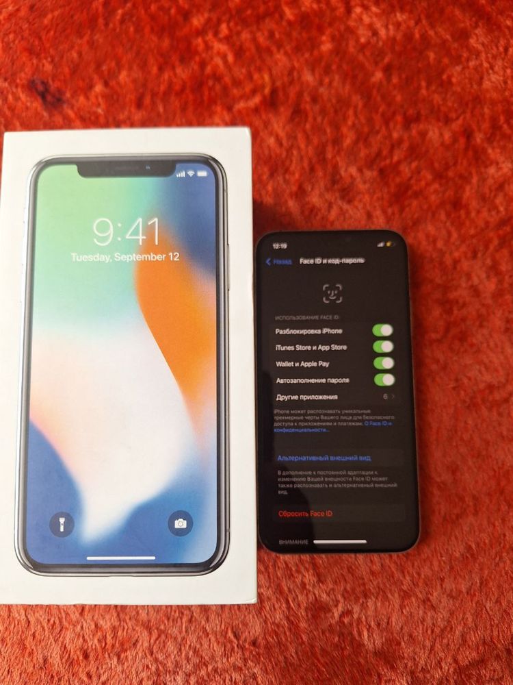 Продается iPhone X 256gb
