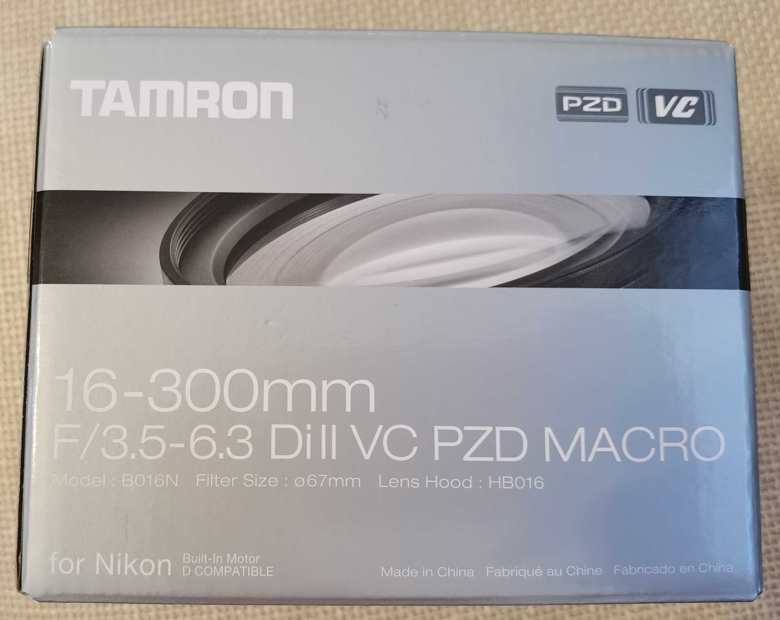 Tamron 16-300mm F/3.5-6.3 Di II VC PZD Macro pt NIKON