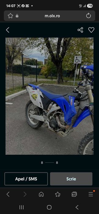 Vand Yamaha WR250f 4t inmatriculata