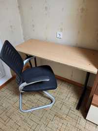 Продам стол письменный и кресло мягкие офисные