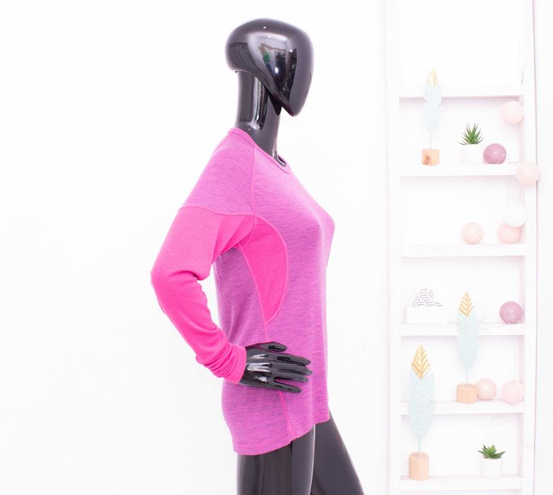 Devold дамска мерино блуза дълъг ръкав термо лилаво розова вълна L