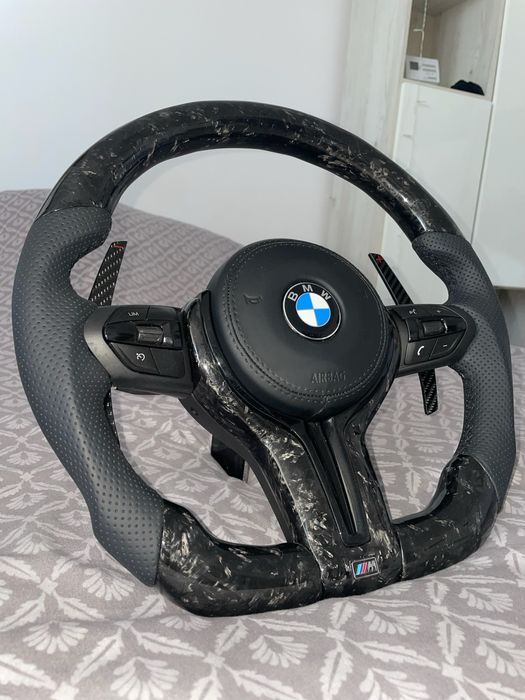 volan carbon forjat custom BMW F10 F36 F30 F01 seria 3 4 5 6 7