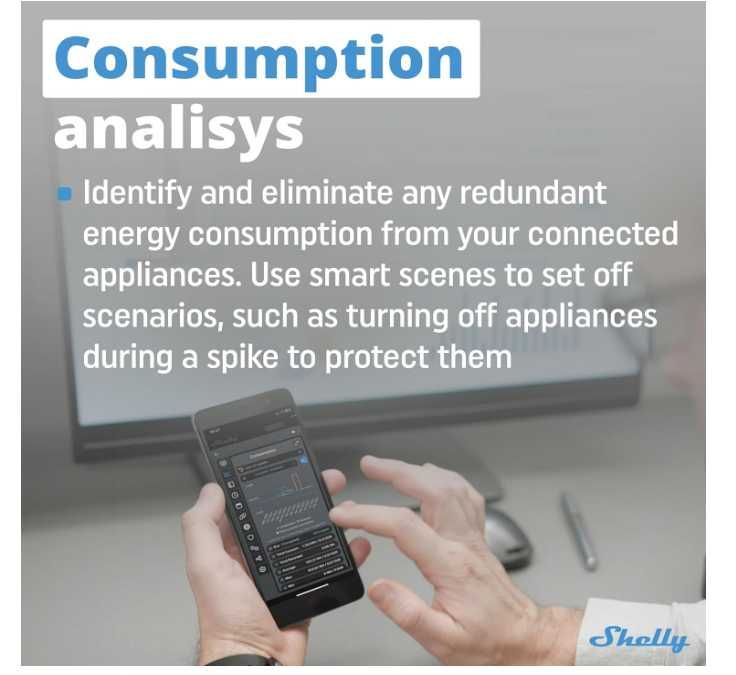 Contor inteligent de energie Wi-Fi, 1 canal, 16 A Shelly PM Mini Gen3