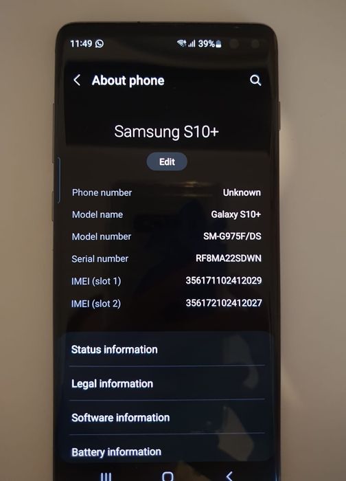 Samsung S10 plus, in stare foarte buna