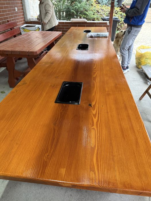 Masa lemn masiv 4,0 m lungime