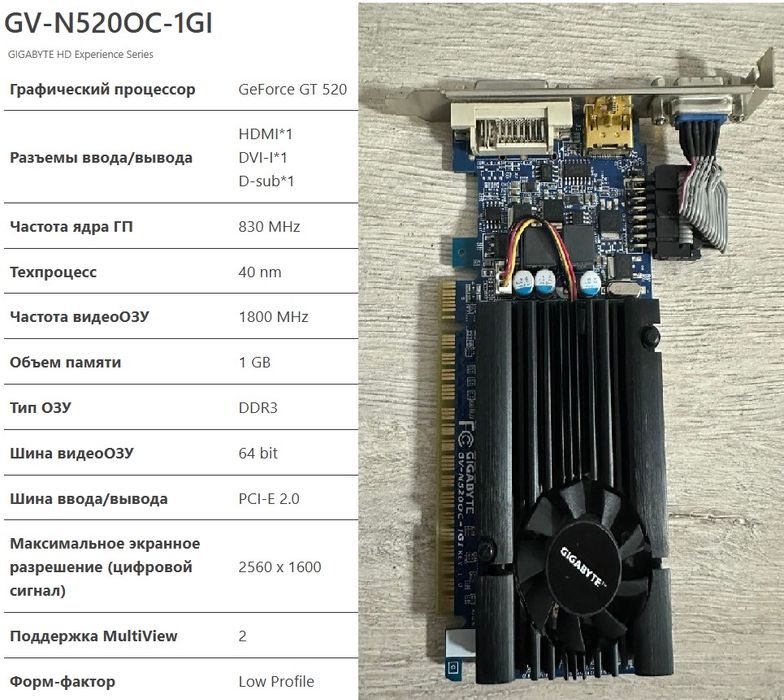Видеокарты разные