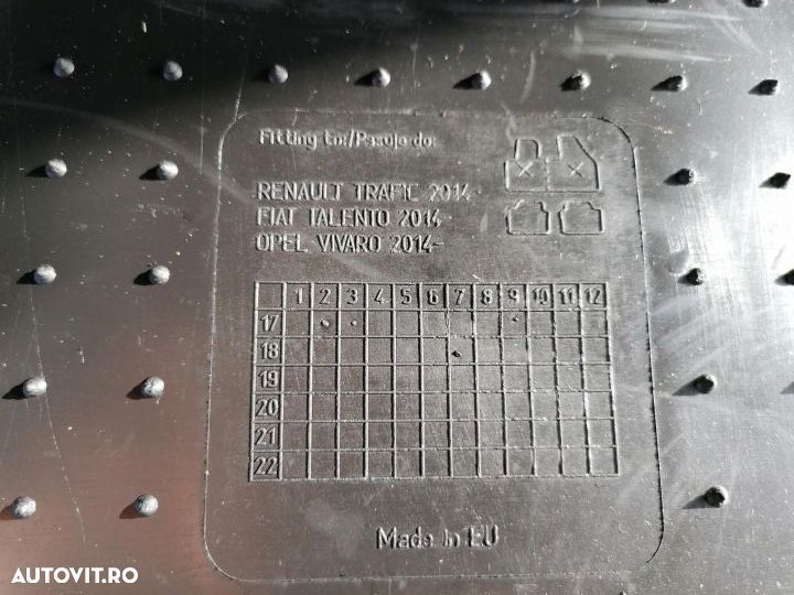 Covorase cauciuc Opel Vivaro 2, Renault Trafic 3