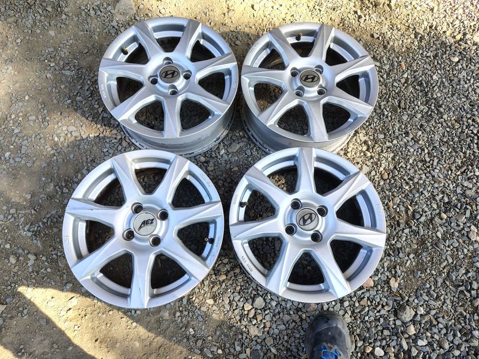 4бр.АЛУМИНИЕВИ ДЖАНТИ 14ки за HYUNDAI 4x100 6J ET47 центр.54,1