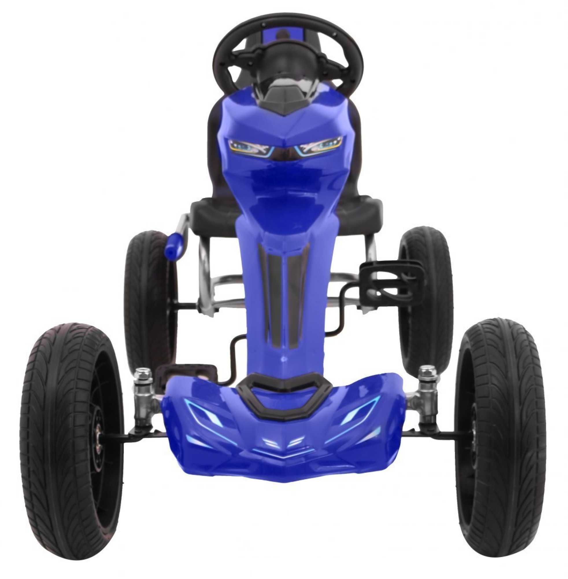 Kart cu pedale copii 4-10 ani GRAND RIDE 1502, R. Scaun Reglabil #Blue