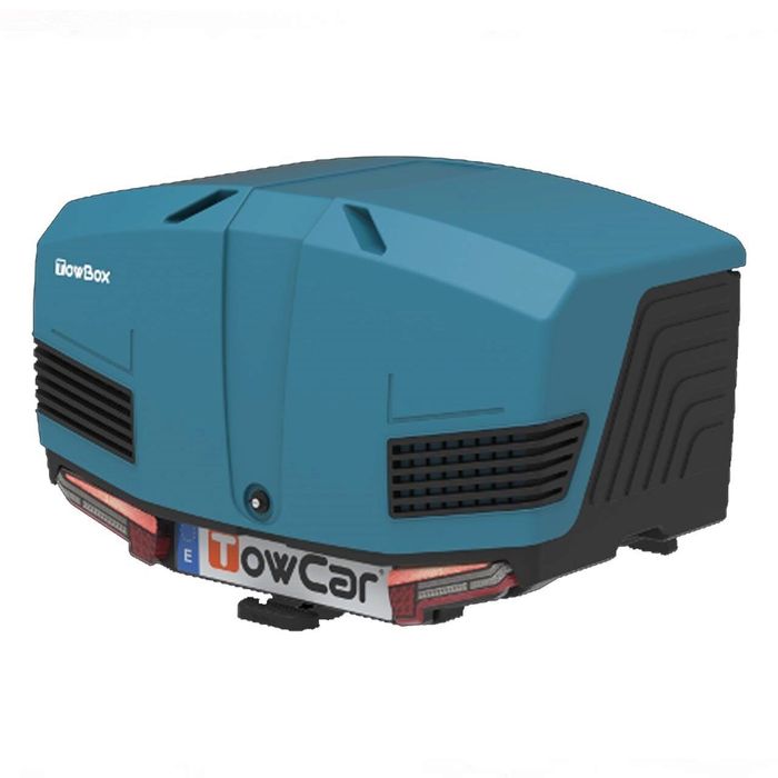Cutie portbagaj pe carligul de remorcare Towbox V3 Marine Albastru