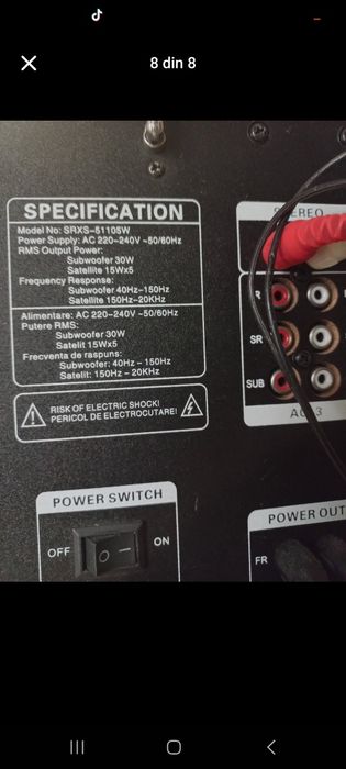 Subufăr cu 5 boxe 5.1