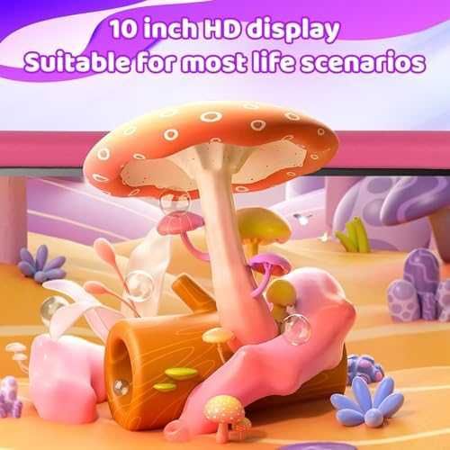 Нов Детски таблет 10" Android 14, Octa Core, 16GB RAM, 128GB, розов