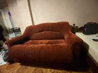 Двуместен текстилен  диван