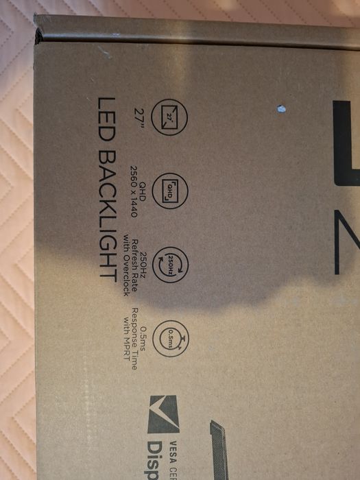 Монитор 2k 240Hz Gaming LED IPS Lenovo Legion 240hz  Y27qf-30, 27 "