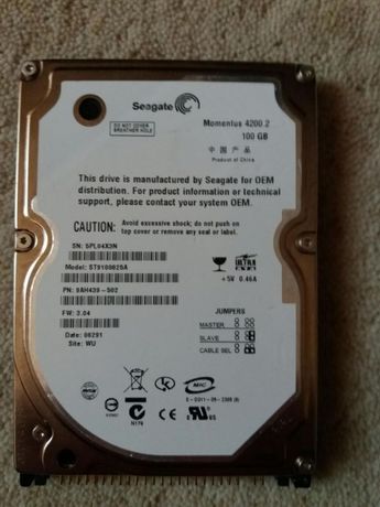 Hard disk Seagate 100GB