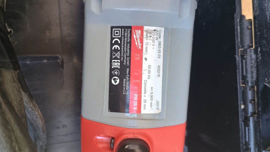 Rotopercutor milwaukee ph28 x, cutie + 3 burghie