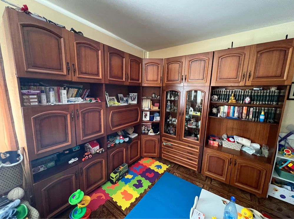 Vand canapea Kring cu fotolii + Biblioteca 5 corpuri