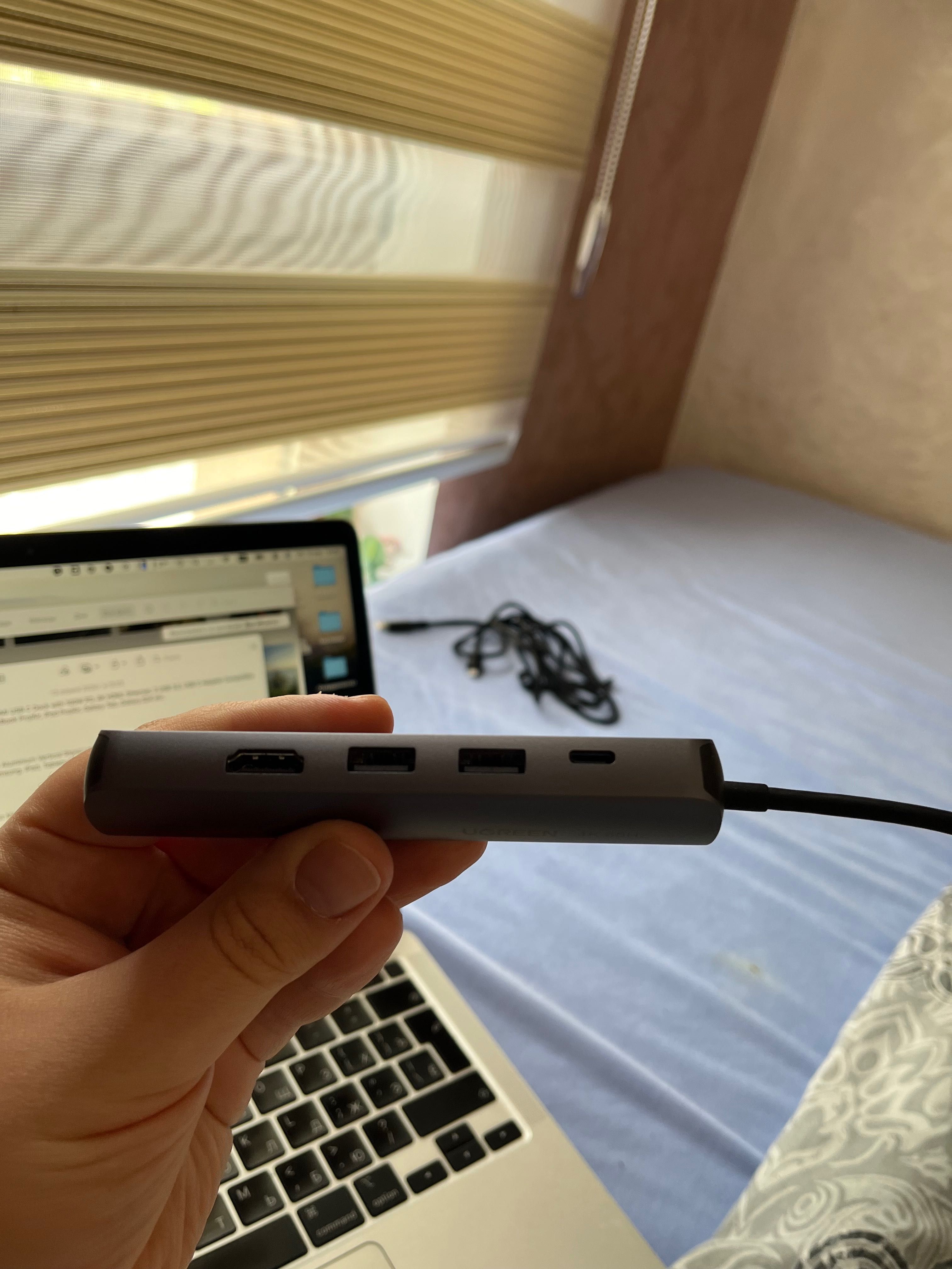 UGREEN USB C Hub Ethernet HDMI USB C Dock with 100W PD (хаб за макбук)