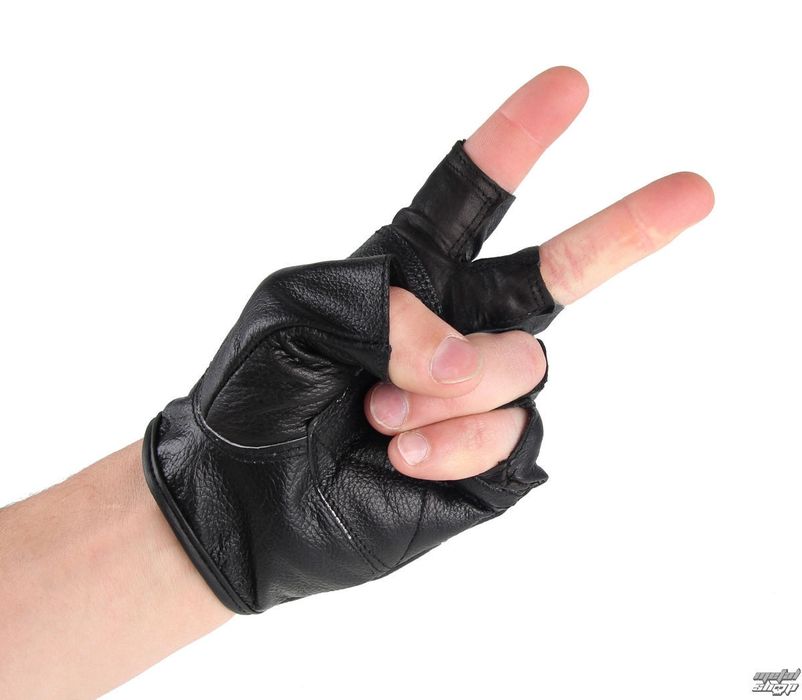 Mănuși de condus piele ecologică / mănuși fata degete , negre