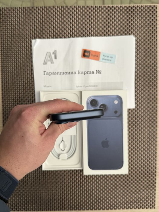 НОВ! 512Gb *ЛИЗИНГ* iPhone 17 Pro Deep Blue Гаранция