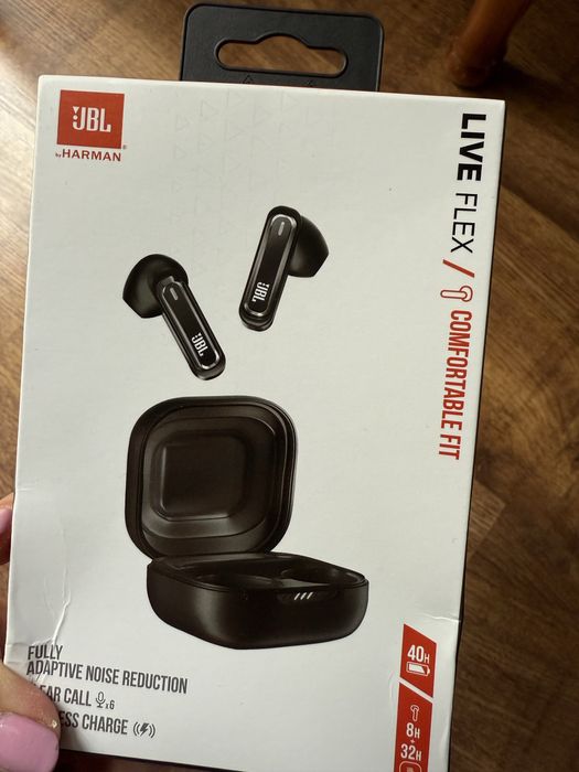 JBL Live Flex - Блутут слушалки  - черни (Bluetooth headphones)