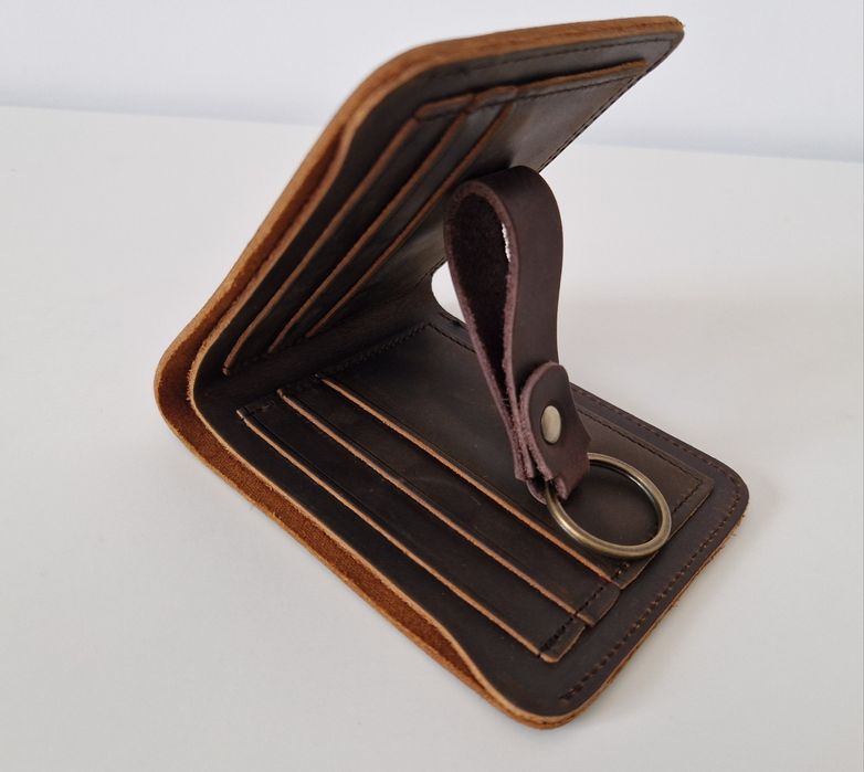 Portofel din piele naturală Crazy Horse, maro