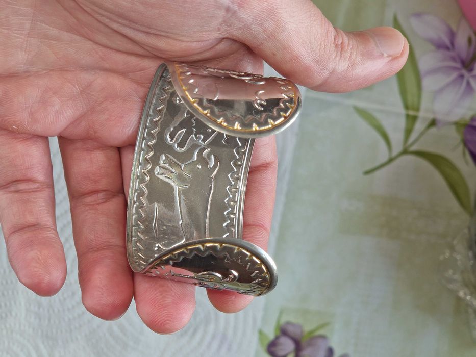 „Piesă Rară din Argint Veritabil – Brățară Artizanală