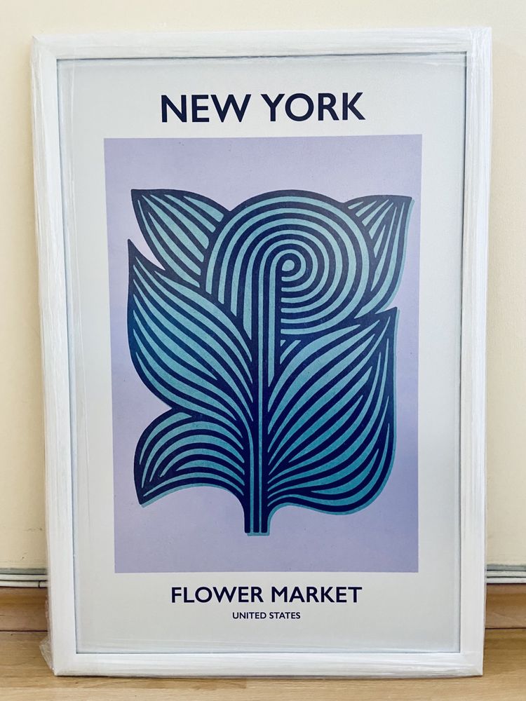 New York Flower Market Poster 40x60
