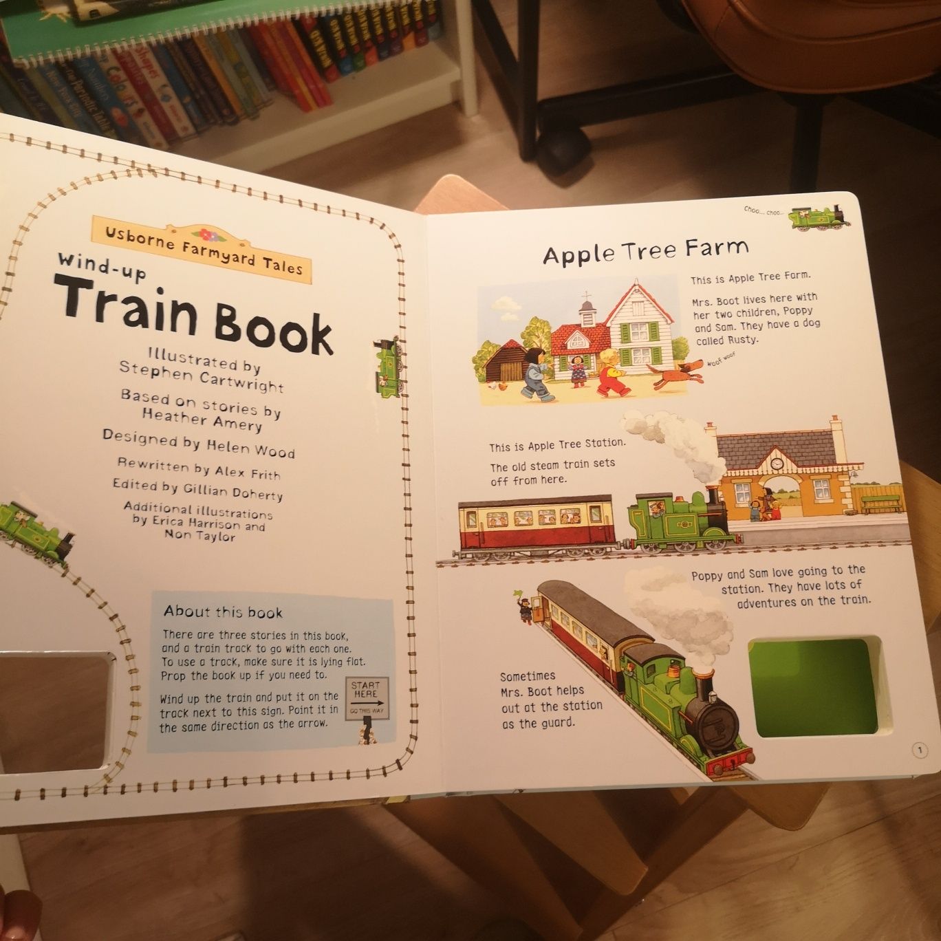 Wind-up Train Book fără tren