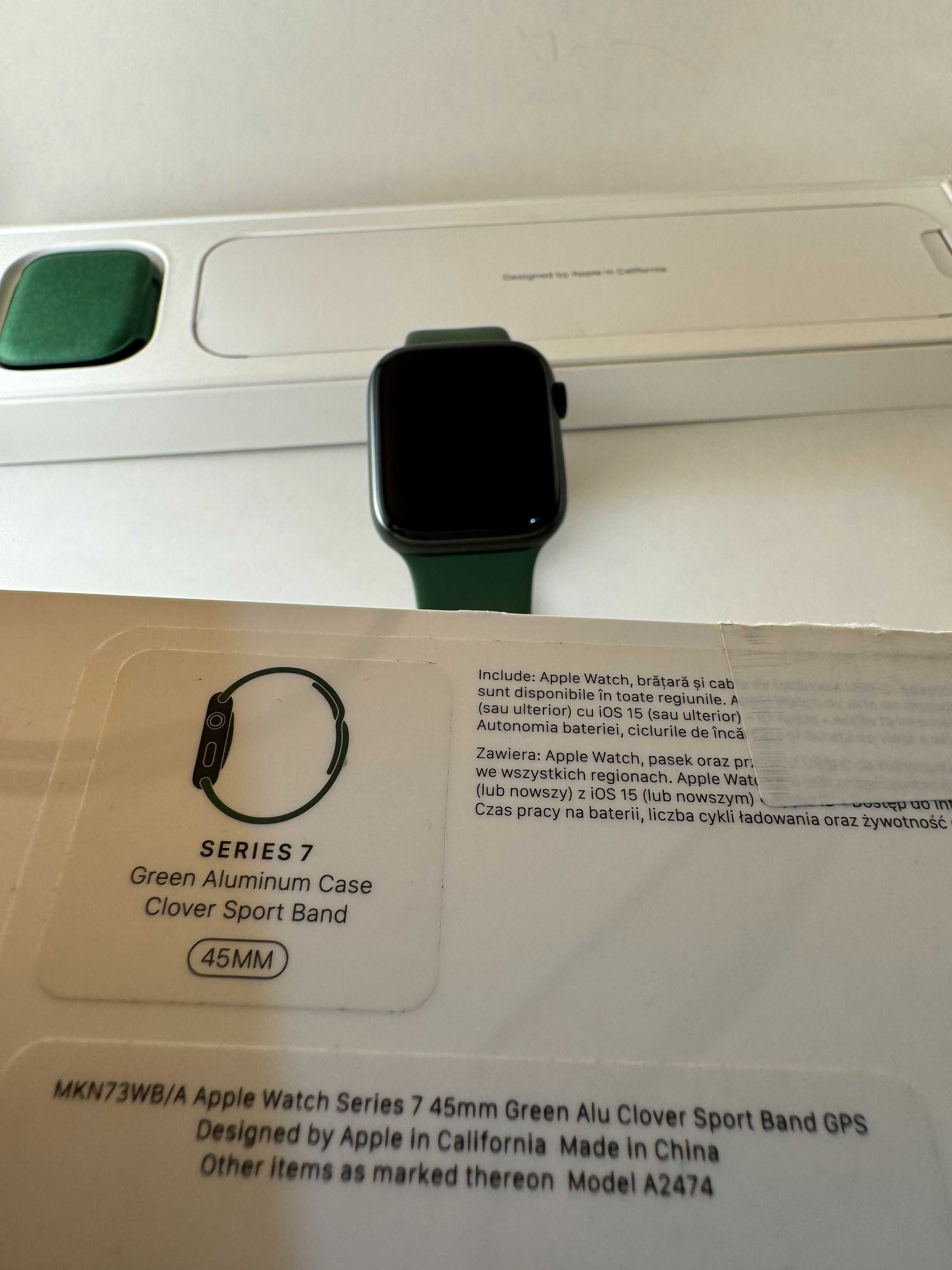Vând Apple Watch Series 7, GSM, Culoare Verde