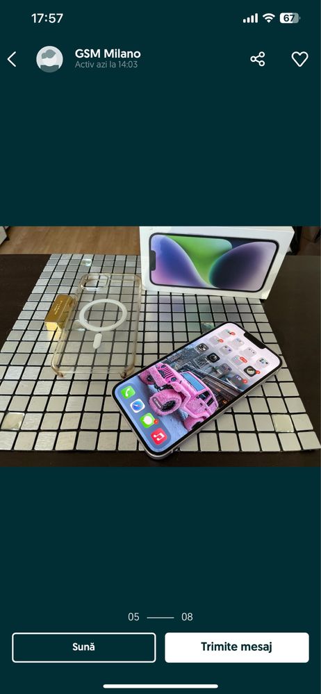 Iphone 14 plus- purple - 128 gb