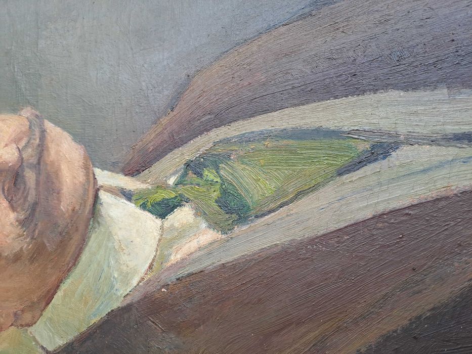 tablou pictura portret Constantin Bulat  93/72 cm