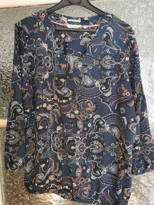 Vand bluza de dama, Tom Tailor, bleumarin, marimea 38, pret 50 lei