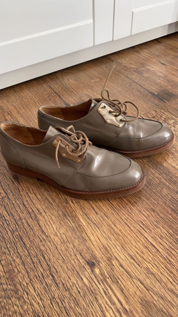 Pantofi Oxford piele