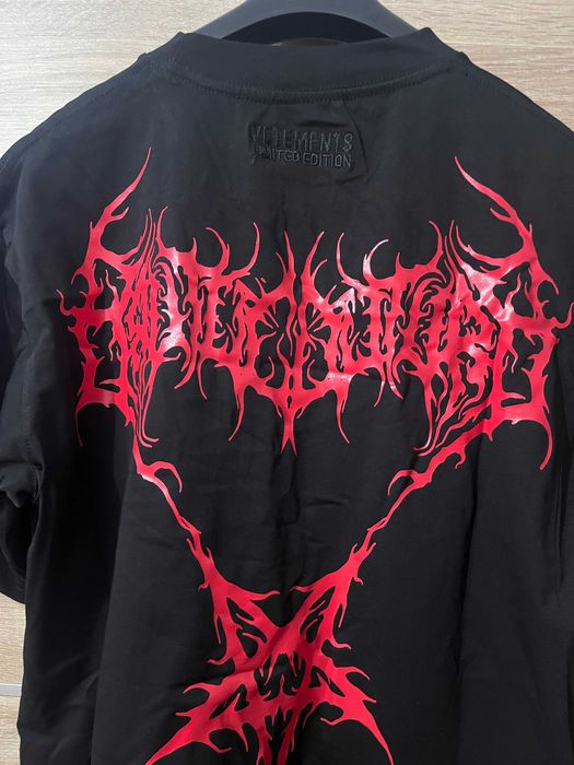 Tricou Gri Vetements Graphic Design Tee size M