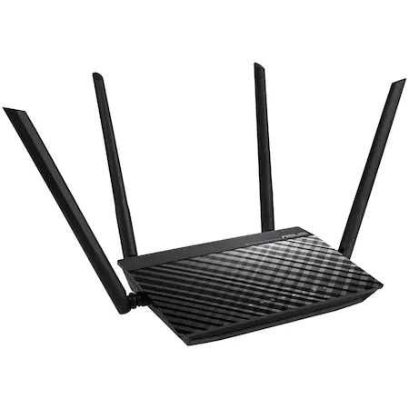 Router Wireless ASUS RT-AC1200, Dual-Band 300 + 867 Mbps, negru