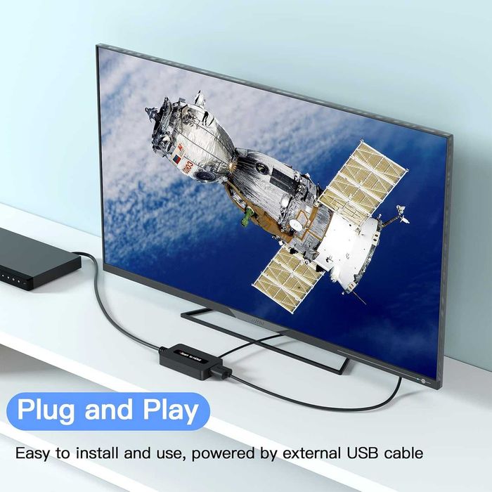 SCART към HDMI конвертор, мъжки, поддържащ Full HD