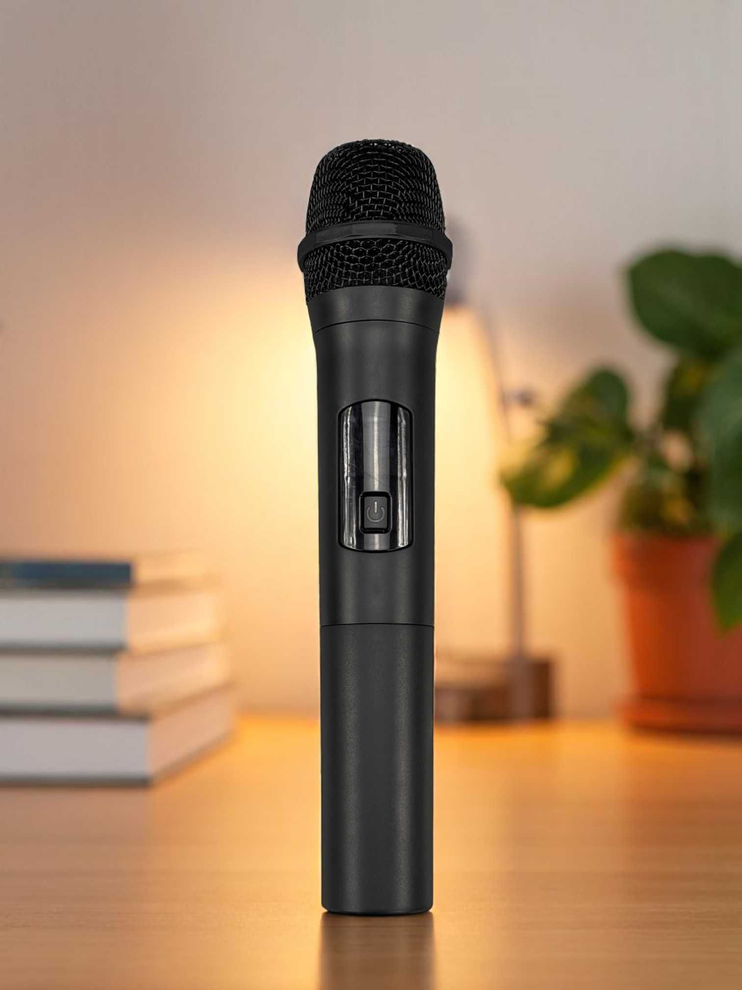 Караоке колонка bluetooth ZQS8302, с беспроводным микрофоном, 80 см