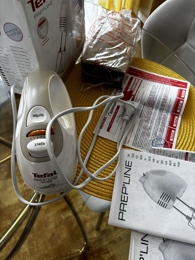 Миксер Tefal с 5 скорости и турбо бутон