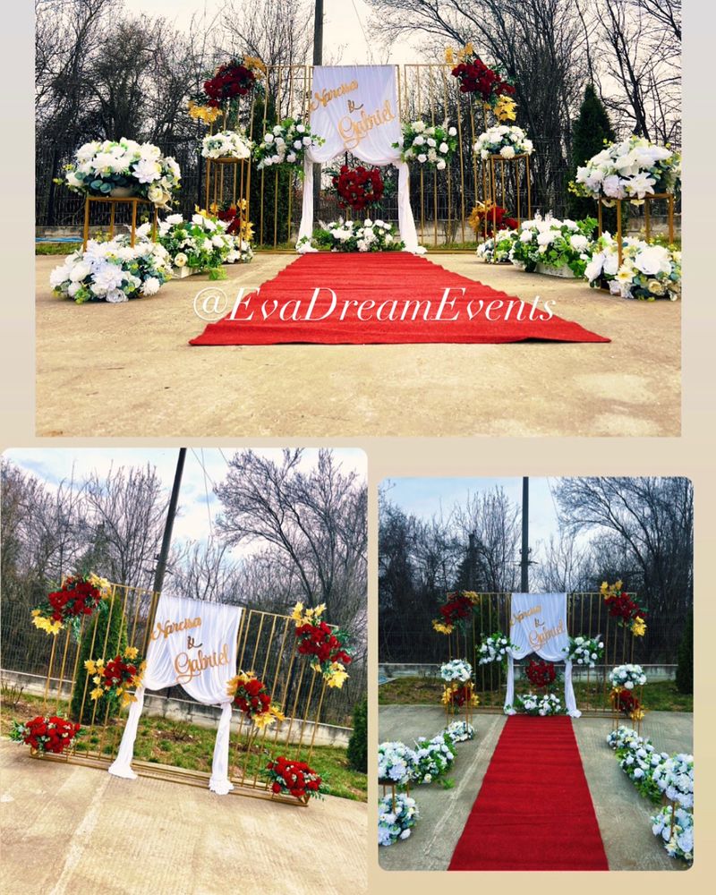 Aranjamente evenimente- Decor nunta/cununie/botez/aniversare