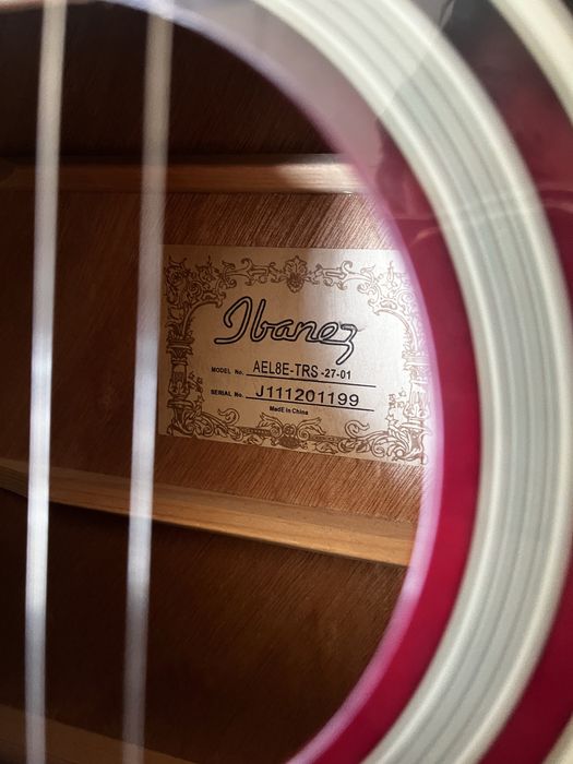 Vând chitară acustică Ibanez AEL8E electro-acustică, stare bună