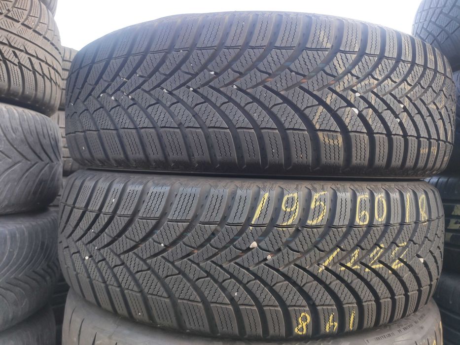 2бр Зимни гуми 195 60 18 - Semperit - DOT 2022
