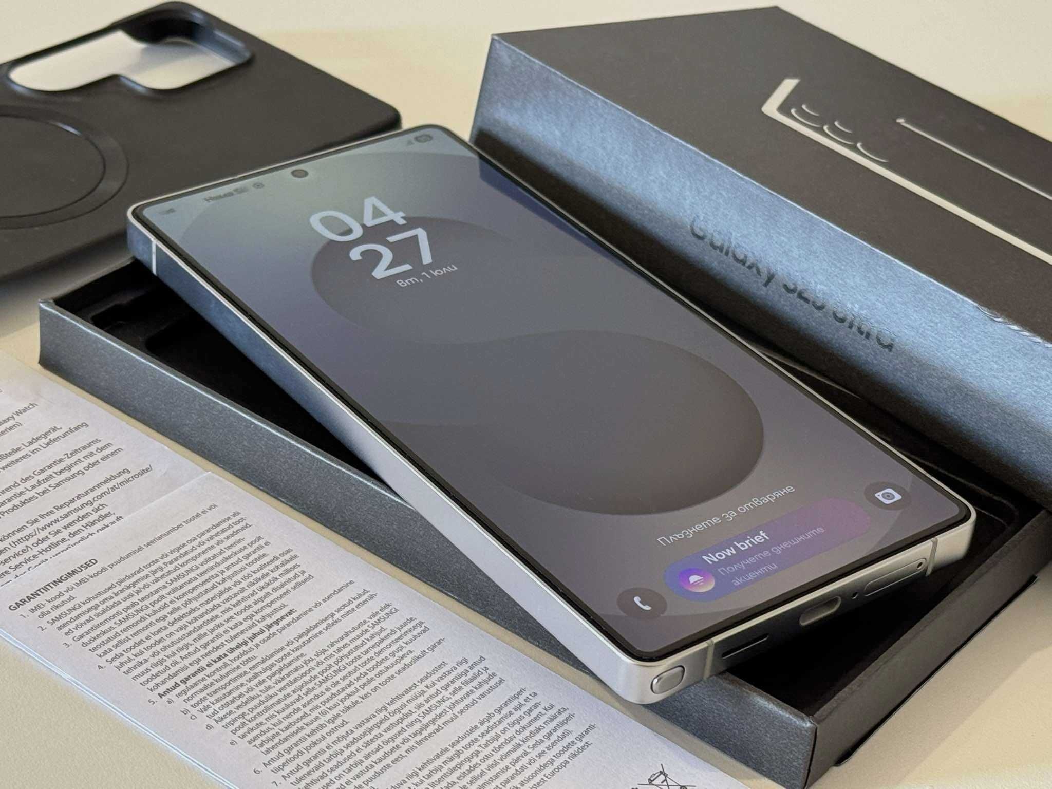 Бартер!Нов! Galaxy S25 Ultra Titanium Silver Blue (Сребърно синьо)