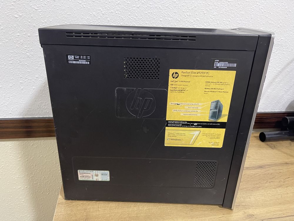 Продам кейс HP Elite intel core i7 920 + 1TB + 2 GB GPU белая сборка!