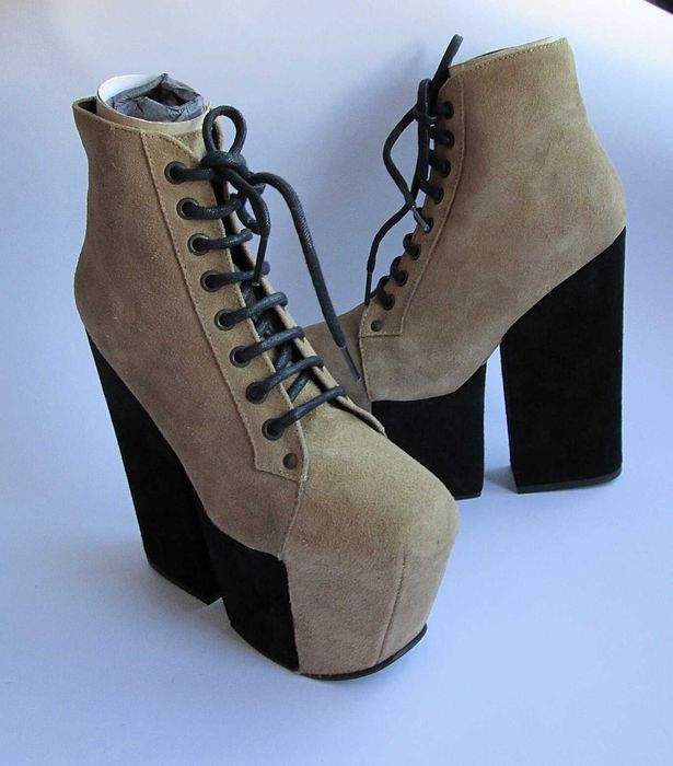 Боти платформа Jeffrey Campbell велур, Vionnet, By Far, Fratelli, Eyty