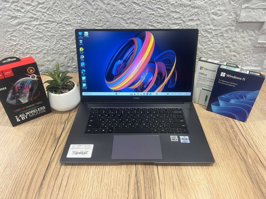 Ноутбук для работы Huawei MateBook D15 \ Core I3-10110U \ 8GB \ 256SSD