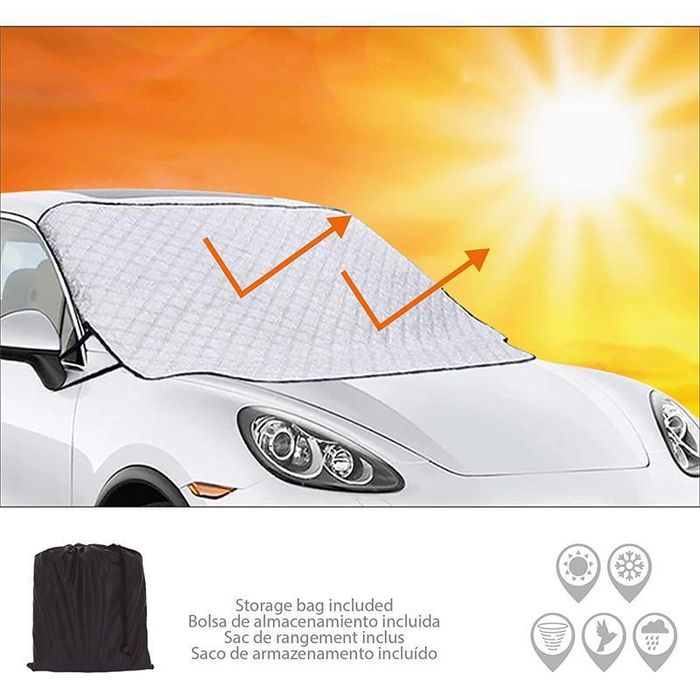 сенник за челно стъкло зима/лято с магнити m 190x122 см lawis0m ...